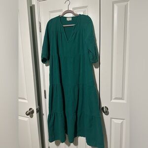 4our Dreamers Green Maxi Dress size XS